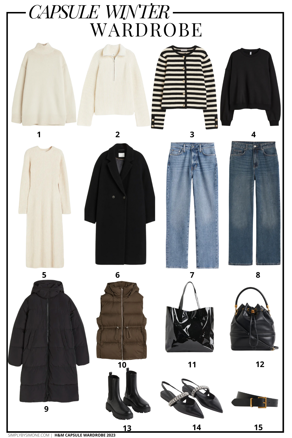 Outfit Ideas to Build your Wardrobe, 15 Pieces to Build Your Capsule Wardrobe