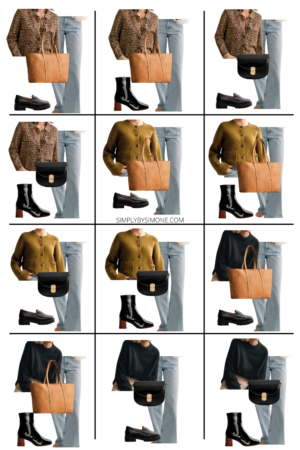 Sezane Winter Capsule Wardrobe Outfit Combinations | Looks 36 to 48