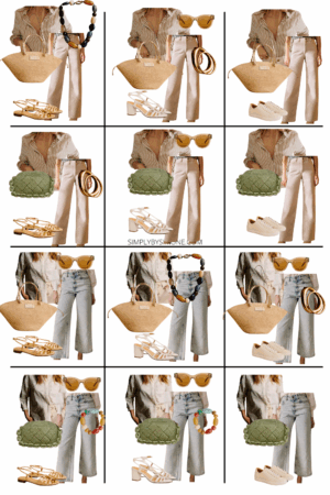 Sezane capsule wardrobe outfits 13 to 24