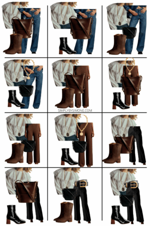 Sezane Winter Capsule Wardrobe Looks 1 to 12