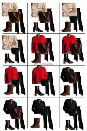 Sezane Winter Capsule Wardrobe Looks 13 to 24