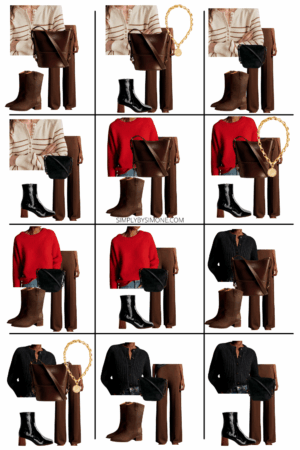 Sezane Winter Capsule Wardrobe Looks 25 to 36