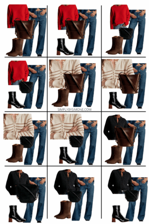 Sezane Winter Capsule Wardrobe Looks 36 to 48