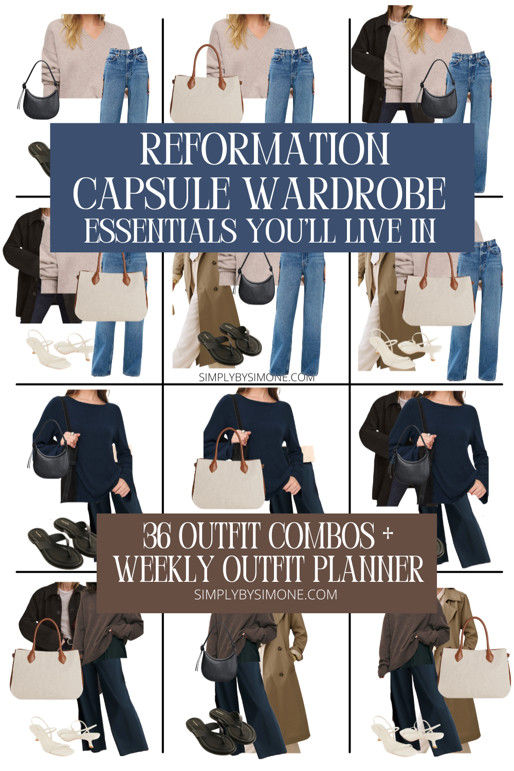 Reformation Capsule Wardrobe Outfit Ideas