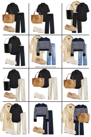 J.Crew Spring Capsule Wardrobe outfit ideas 25-36