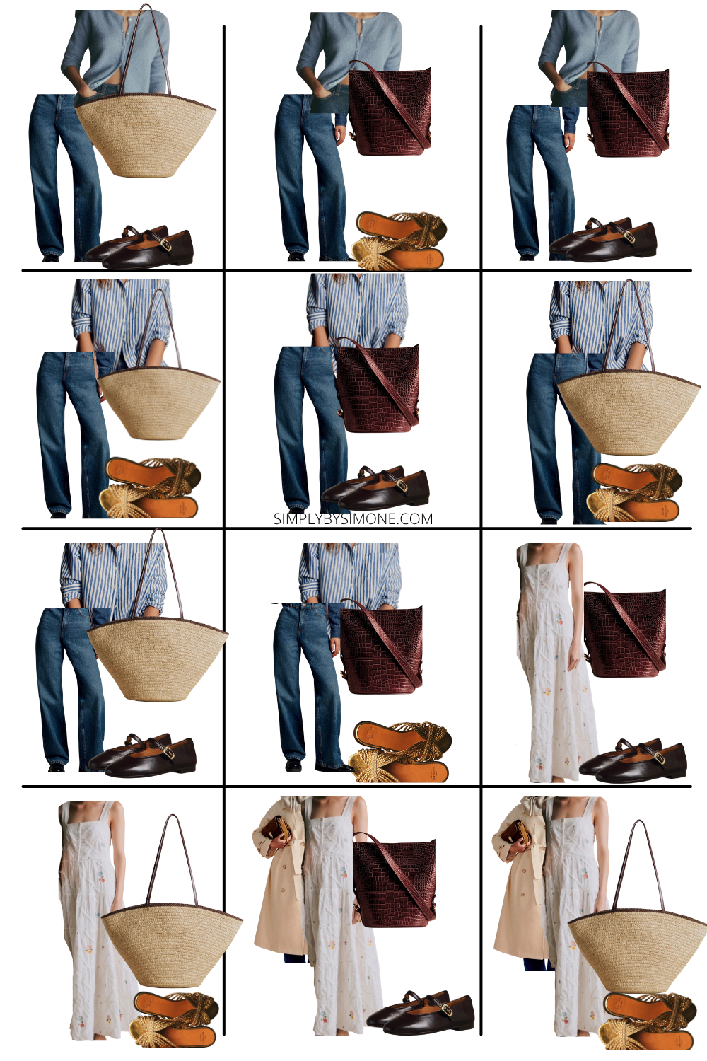 Sezane Outfit Ideas to Build your Wardrobe, Looks 37 to 48 out for 48 Outfit Combinations 