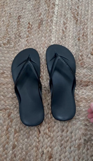 Archies Flip Flops close up overtop